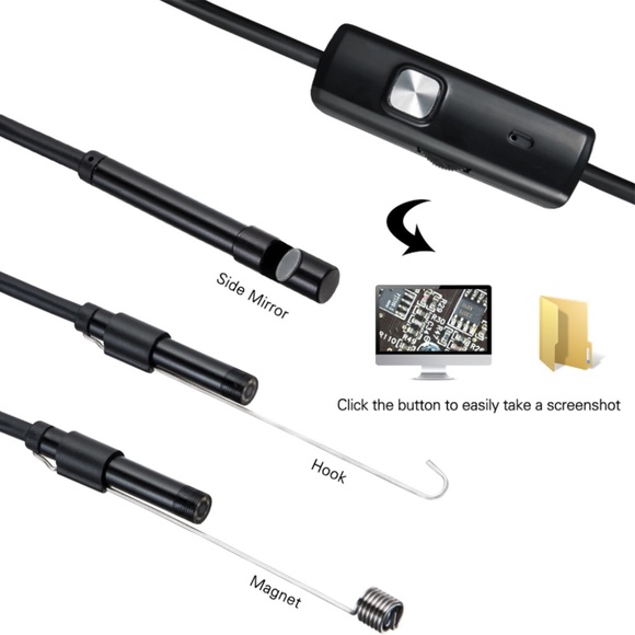 7mm Endoscope Camera Type-C Android Borescope Inspection Camera Waterproof Smart - Picture 3 of 5